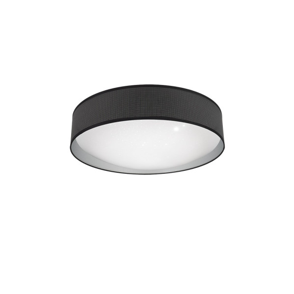 FABRILAMP Plafon 72w Anastasia Negro/plata 5616lm 15x49x49 Cm 3000-4000-6500k