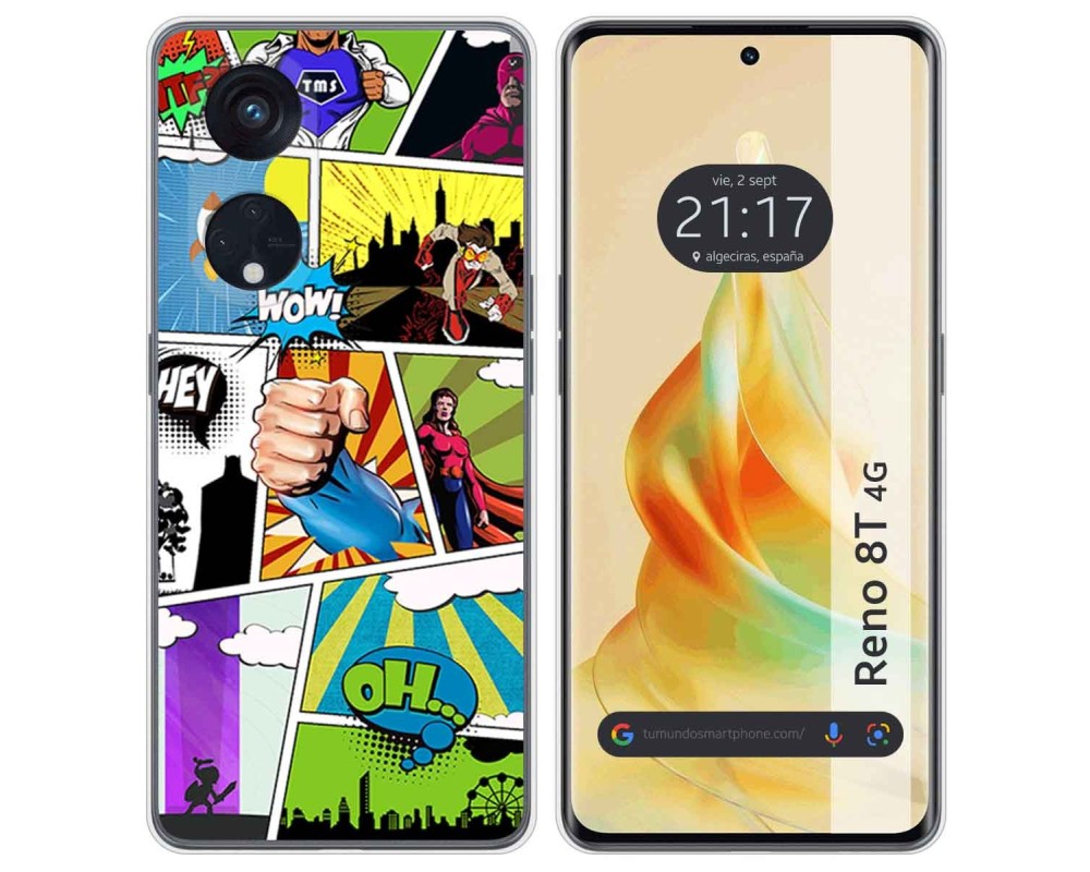 Google Pixel 6A Funda Gel Tpu Silicona dibujo Comic