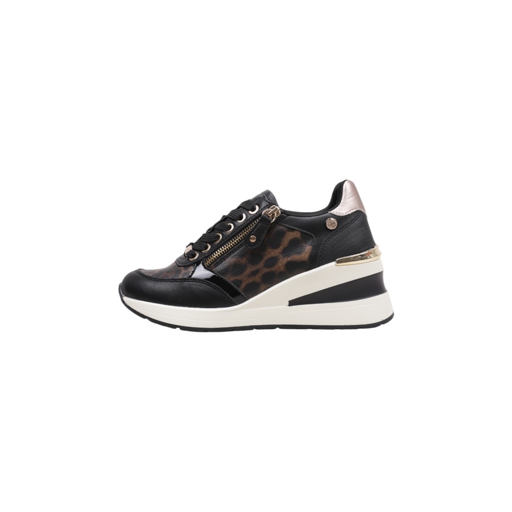 Xti 144378 Deportivas Con Cuña Mujer Negro