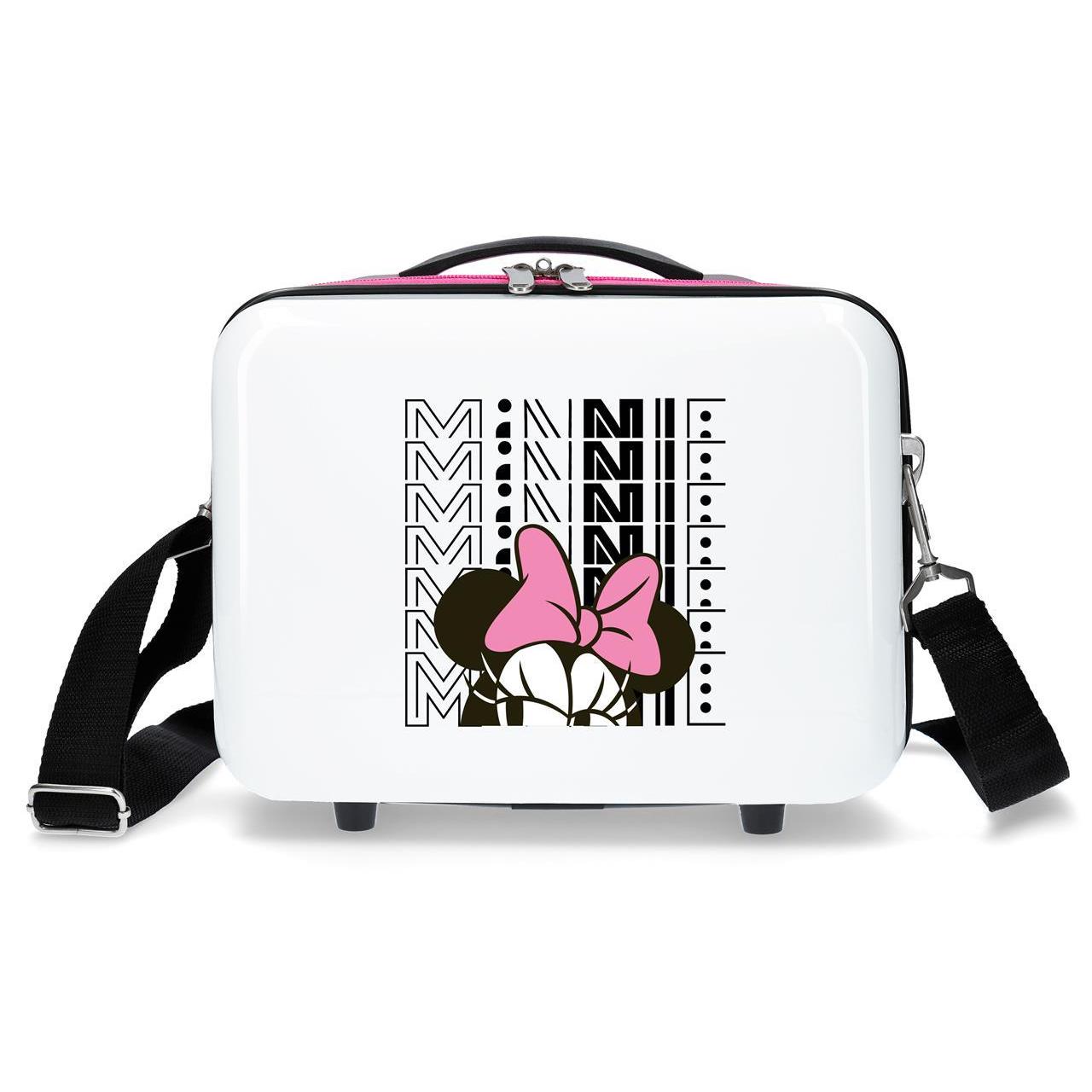Disney Minnie Neceser De Viaje ABS Rígida Pretty Minnie Blanco