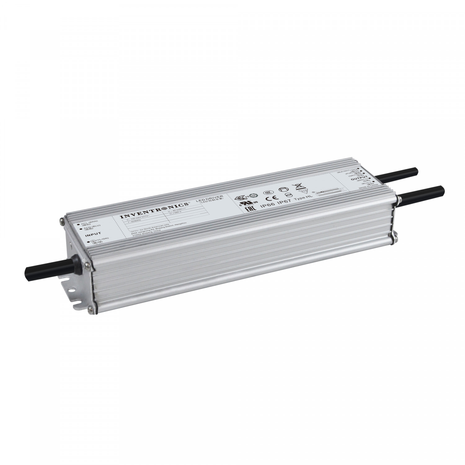 Ledkia Driver INVENTRONICS Regulable DALI-2 IP67 220-240V Salida 18-57VDC 4200-6700mA 240W EUM-240S670BG Gris