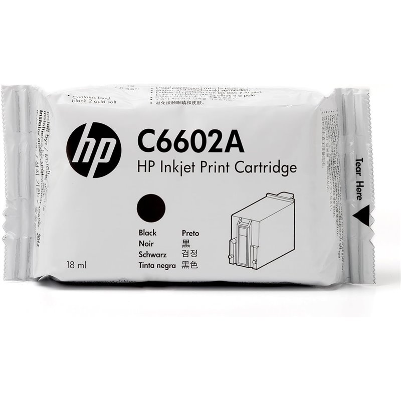 Hp C6602A Hpc6602a de Tinta Negro Original