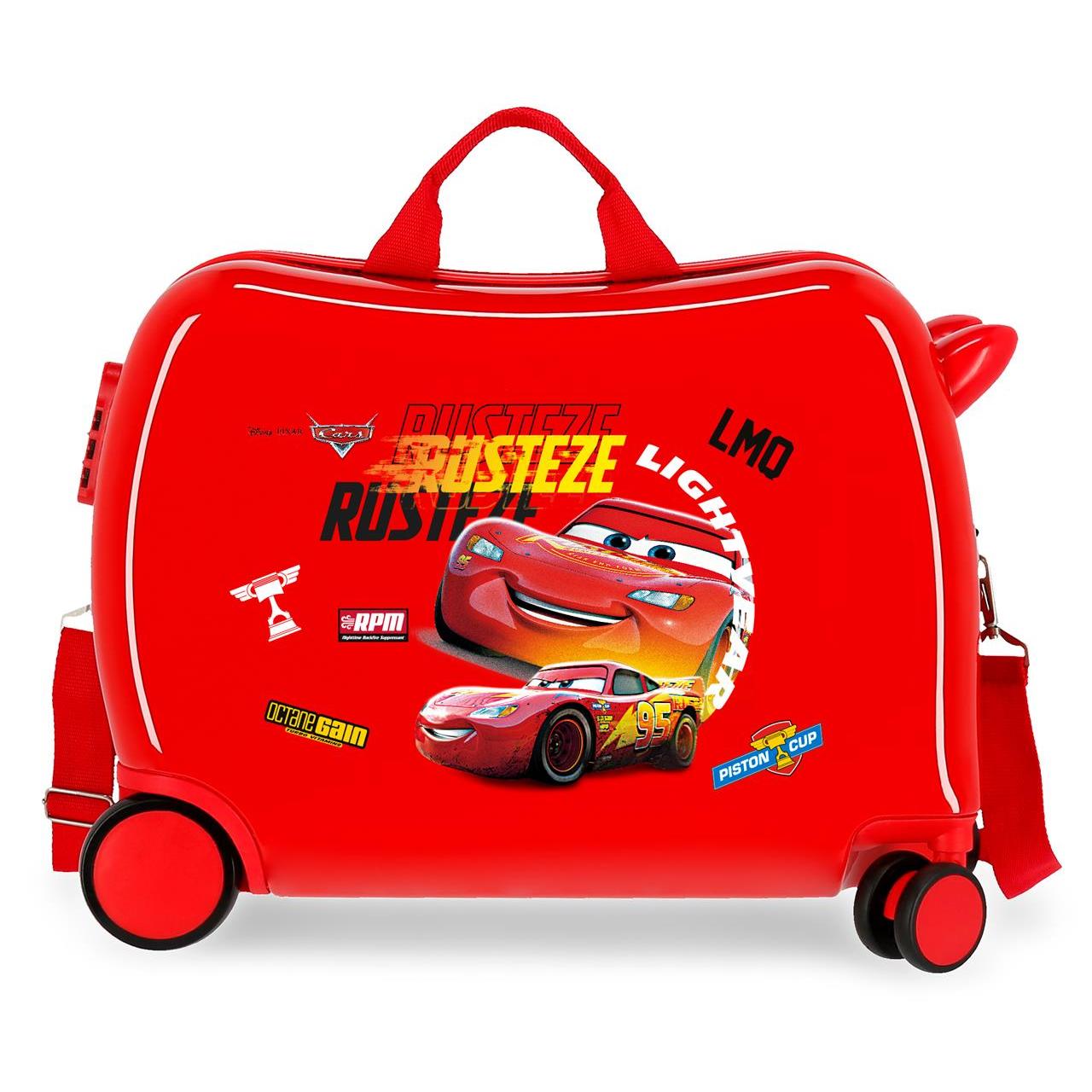 Disney Cars Maleta Correpasillos ABS Rígida Rusteze Lightyear Rojo