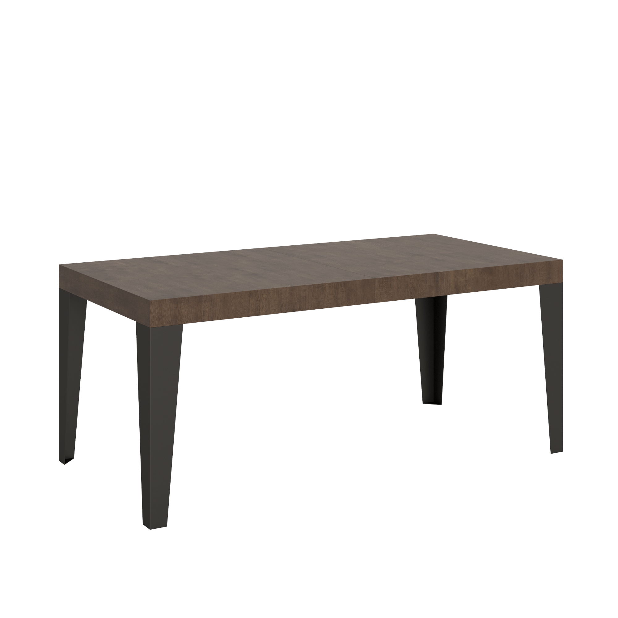 Mesa extensible 90x180/284 cm Estructura Nogal Flameado Antracita - Itamoby