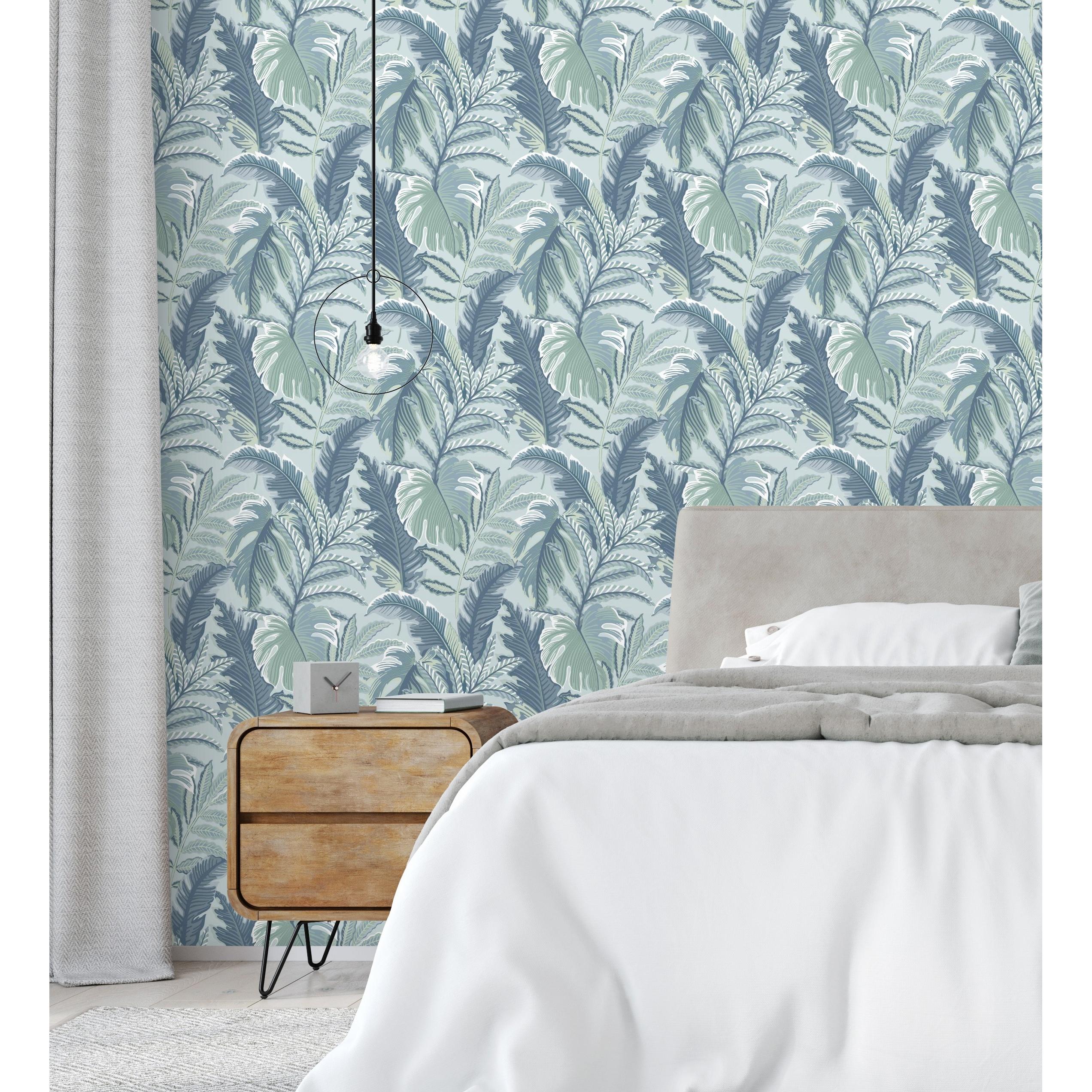 Papel pintado vinílico ecológico decorativo de hojas tropicales - Palmer Hill 680740 de GAULAN - Rollo de 10 m x 0,53 m