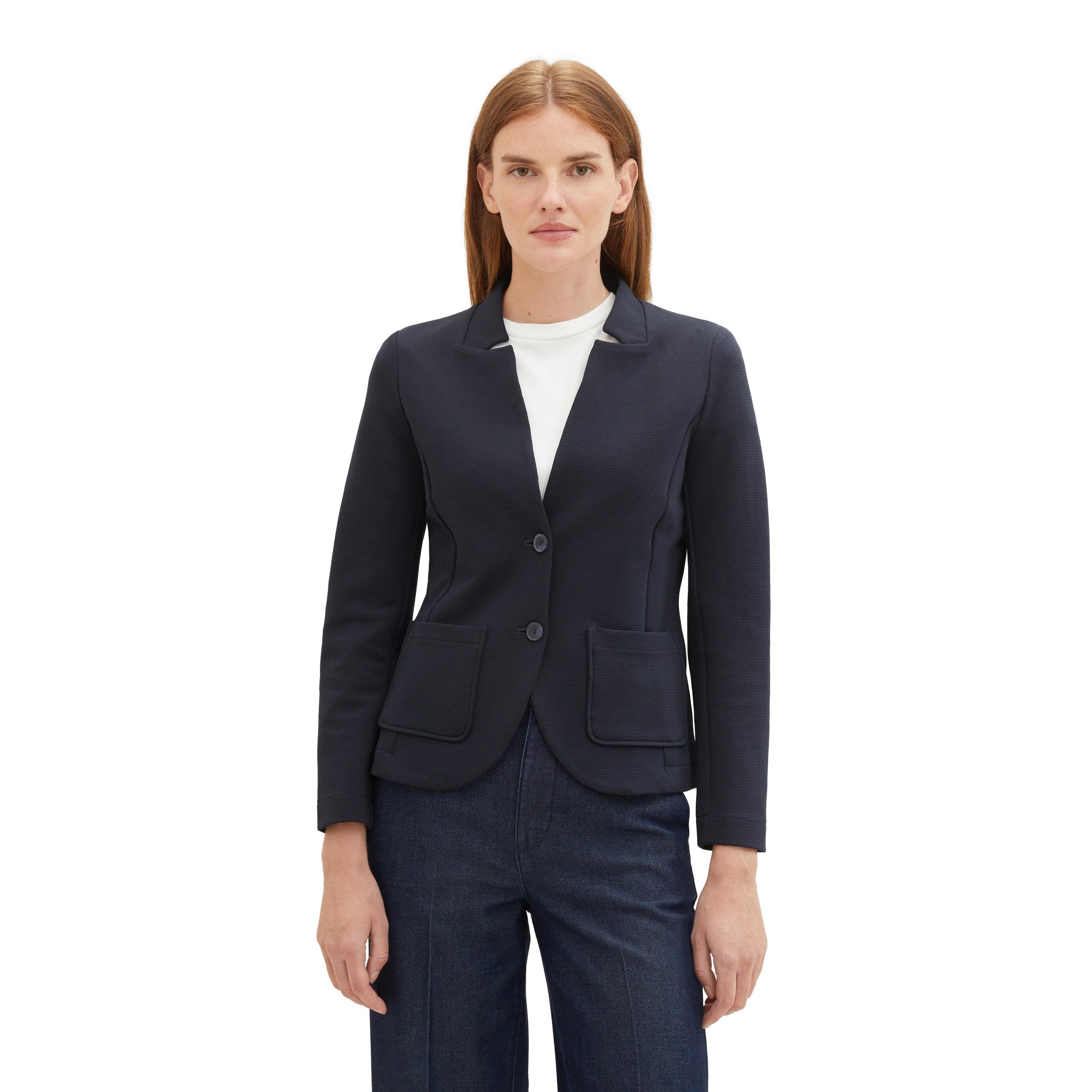 TOM TAILOR Blazer de mujer con bolsillos delanteros