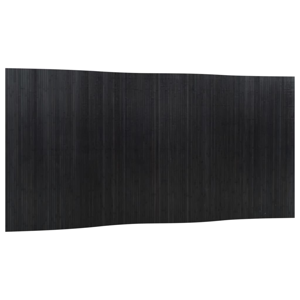 vidaXL Biombo divisor de bambú negro ancho 400 cm alto 165 cm