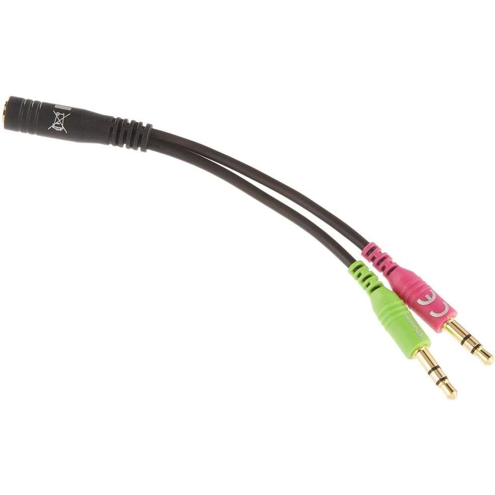 Delock Cable de Audio 65459 0.012 M 3.5mm 2 X 3.5mm Negro