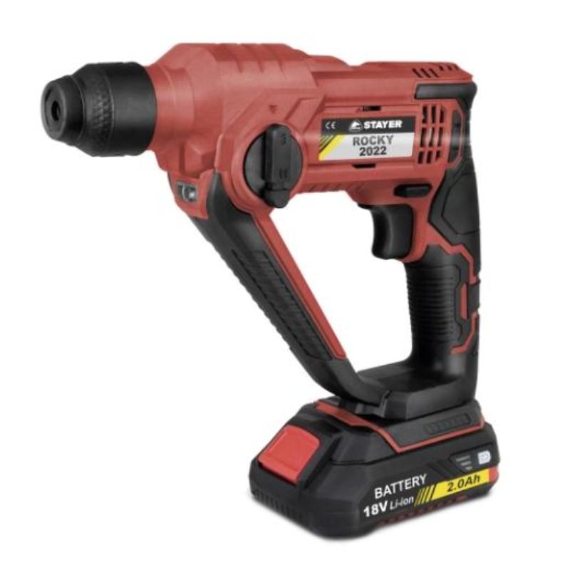 Martillo Rotativo a batería de 18V, con 2 funciones, ROCKY 2022