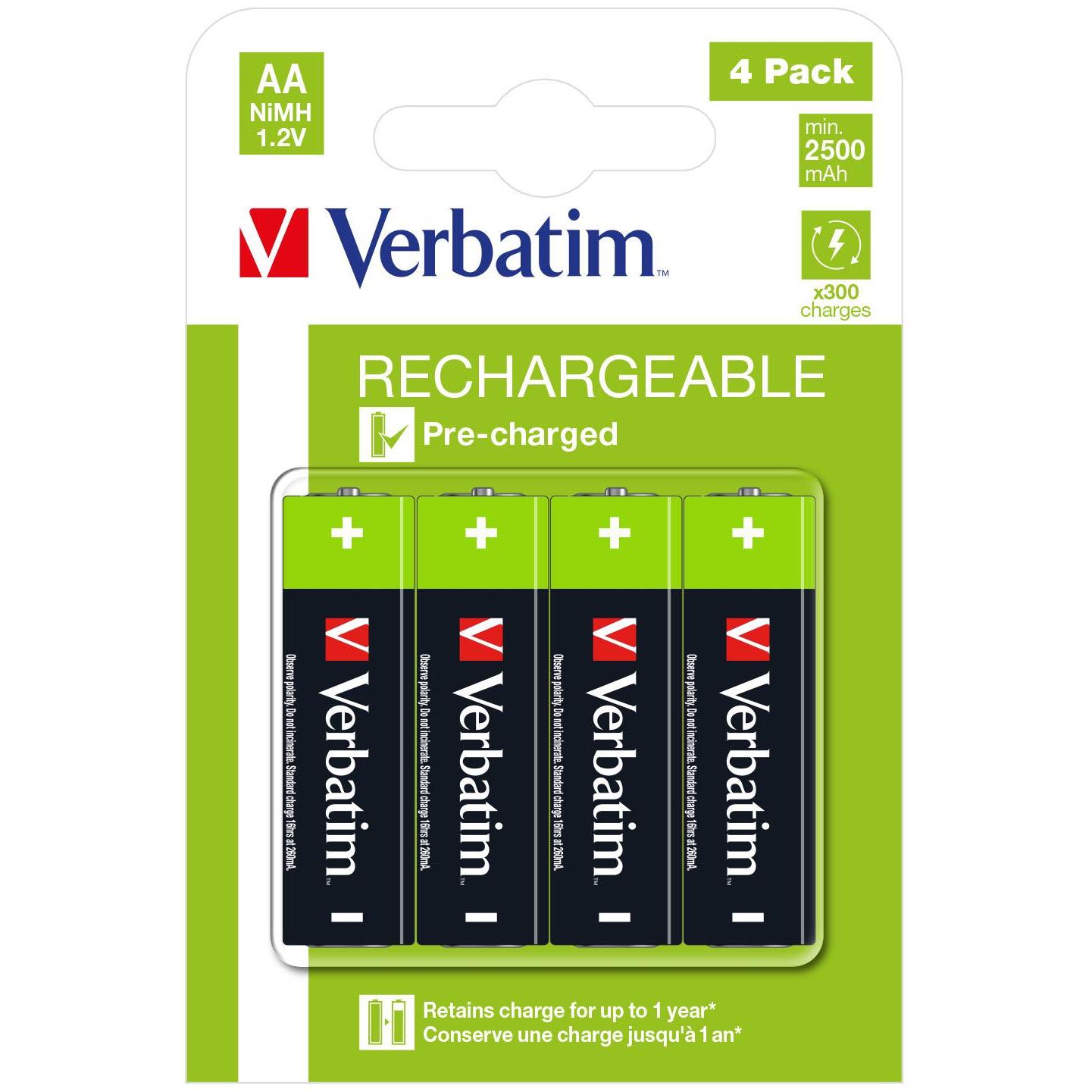 Verbatim 49517 pila doméstica Batería recargable AA Níquel-metal hidruro (NiMH)