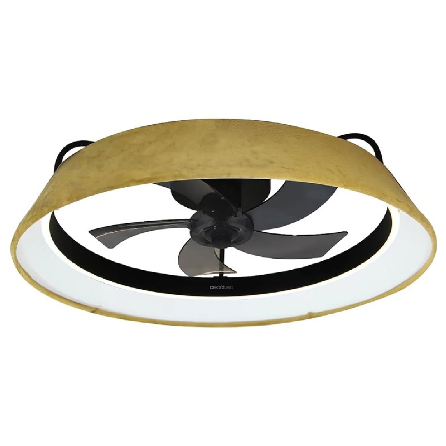 Cecotec Ventilador de Techo con Luz EnergySilence LampAero 600 Green Design. Motor DC 20w, Luz LED, 5 aspas 17 pulgadas, Mando