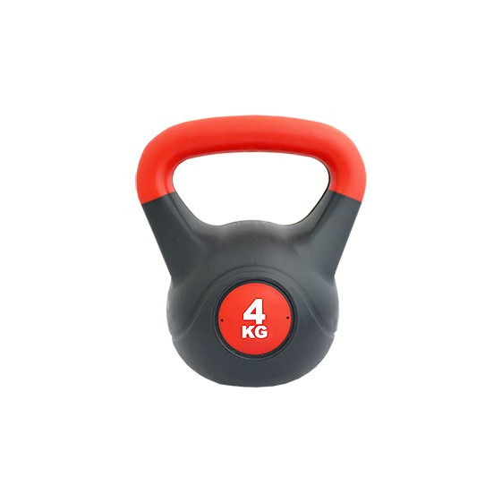 kettlebell pvc color rojo/negro tamaño 20 kg
