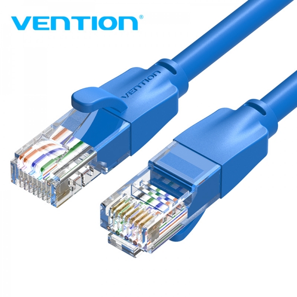 Vention cable de red utp rj45 cat.6 - 5m - color azul