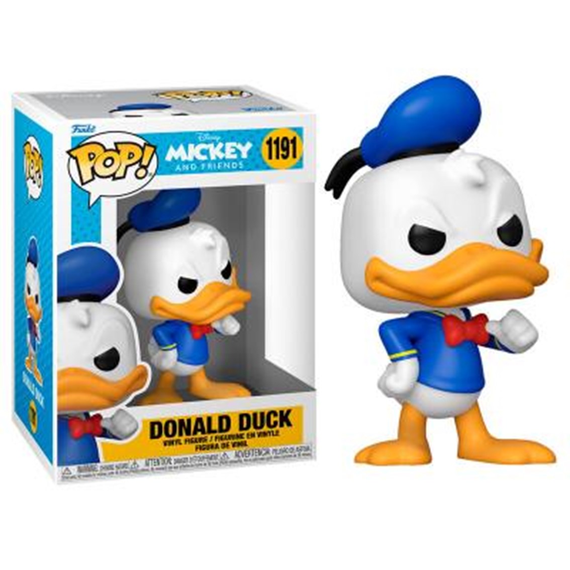 Funko Pop! Disney: Classics - Donald Duck - Figura de Vinilo Coleccionable - Idea de Regalo- Mercancia Oficial - Juguetes para Niños y Adultos - Muñeco para Coleccionistas y Exposición -MR POPYE