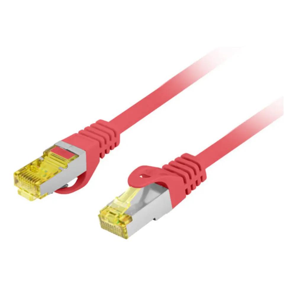 Cable de red Lanberg PCF6A-10CU Cat6a S/FTP 0,25 m Rojo