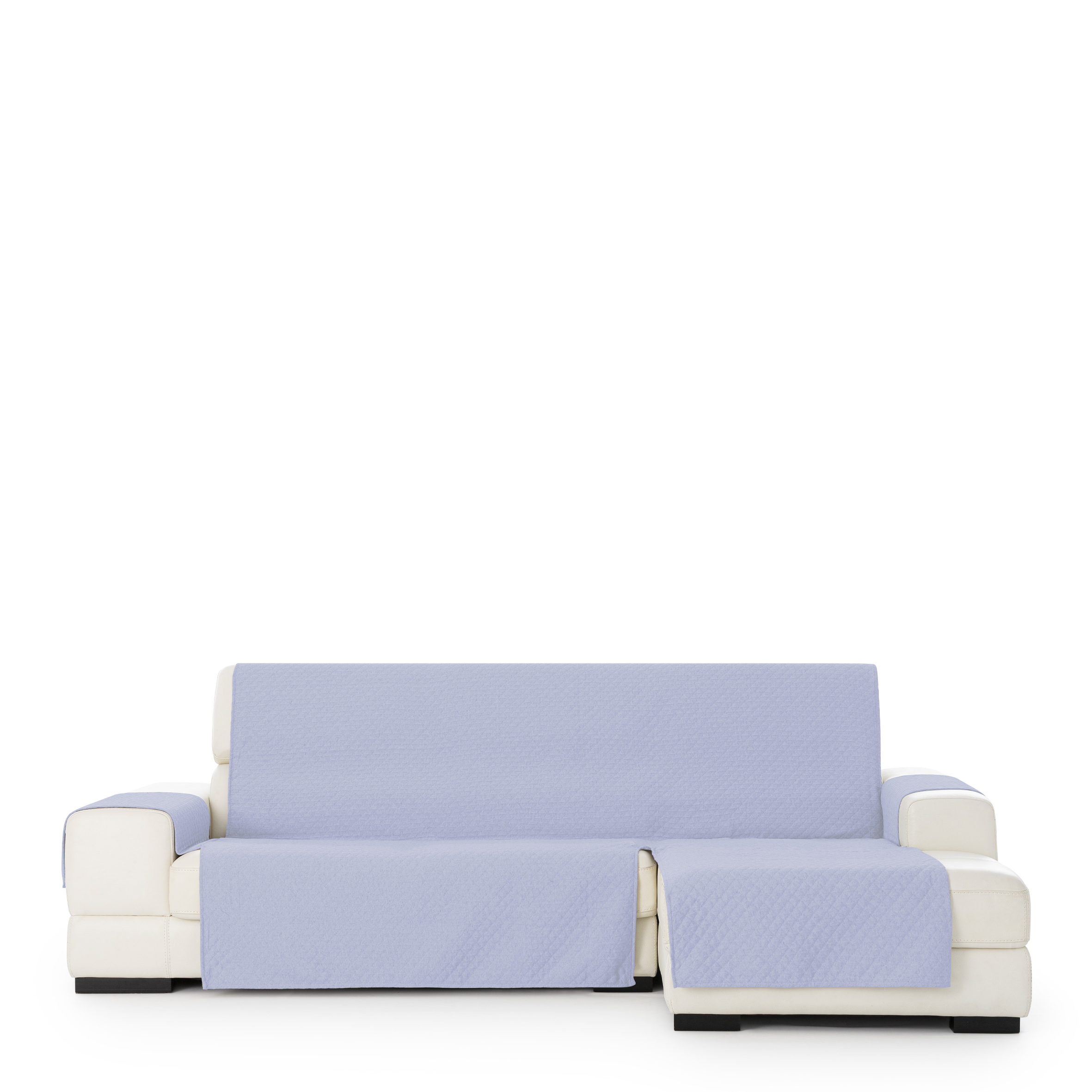 Funda de sofa chaise longue m/3 silver derecha (Mirando de frente) c/13extra, Tamaño extra derecha, 170x310x110cm, Fábricada en España