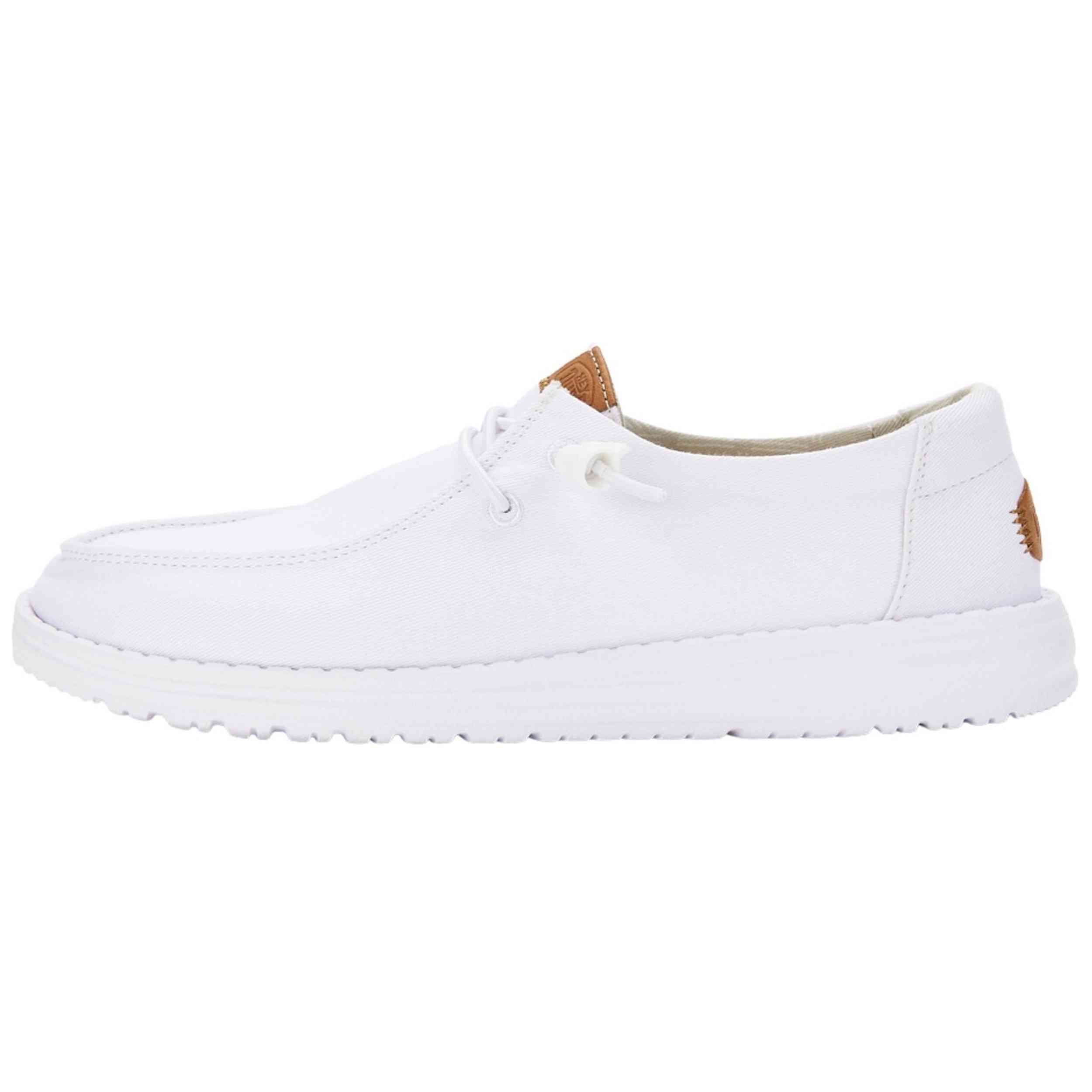 Zapatos Hey Dude modelo Wendy Stretch Canvas para Mujer en color Blanco