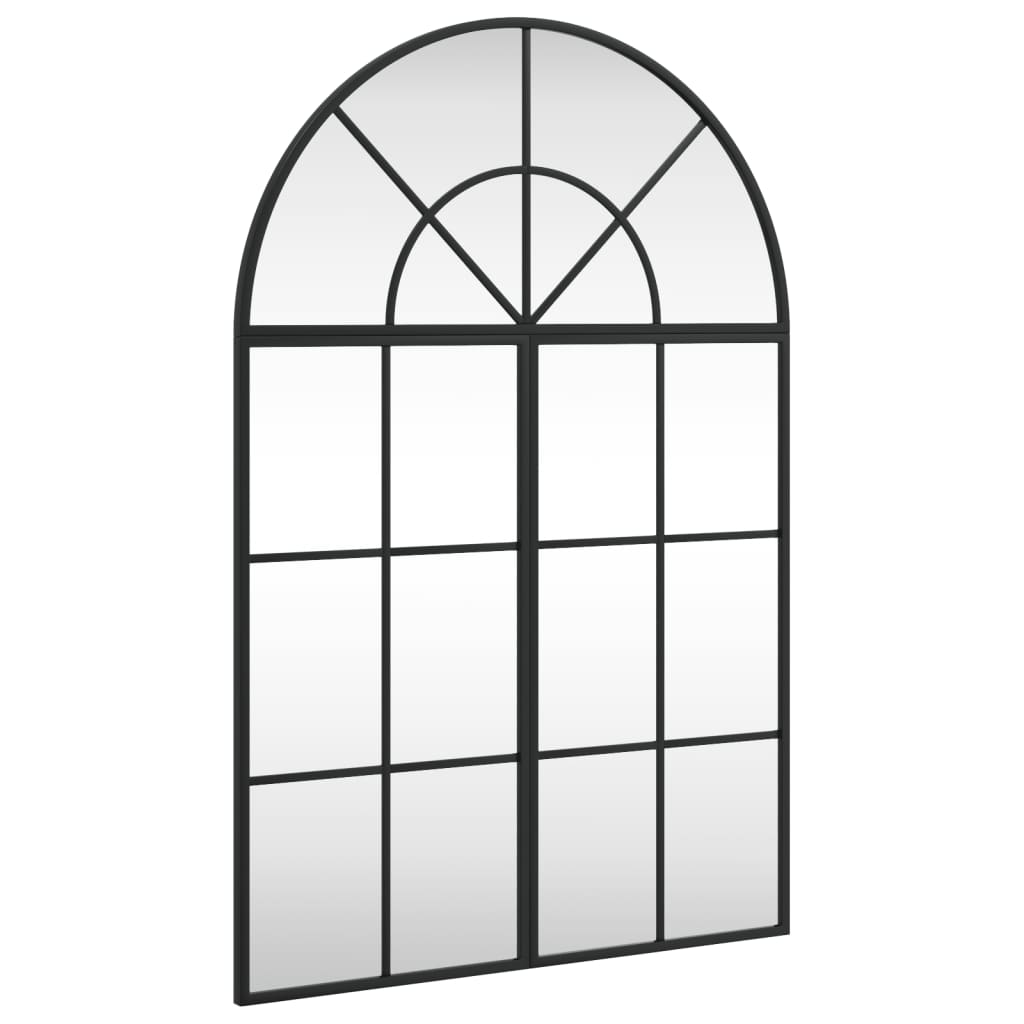 vidaXL Espejo de Pared Arco Decoración de Pared para Salón Pasillo Hierro Negro Dimensiones 60 x 70 cm,  60 x 90 cm,  80 x 80 cm y mas