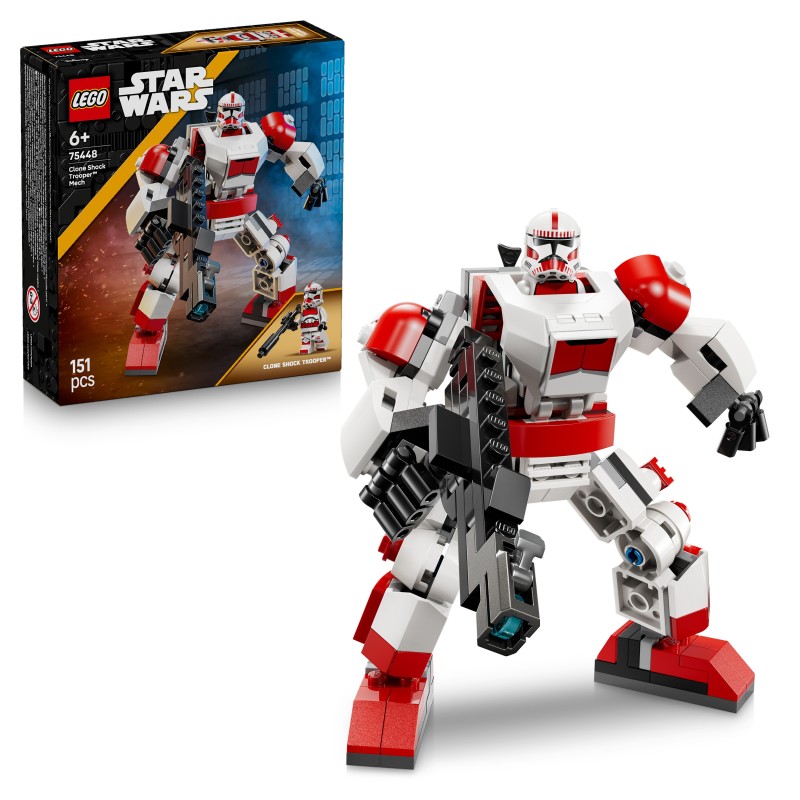 LEGO Meca de Soldado Clon de Choque Star Wars TM 75448 contiene 151 piezas, edad 6+ años 26L75448