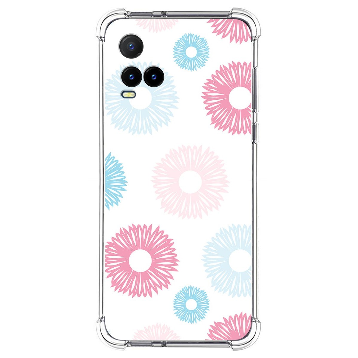 Funda Silicona Antigolpes para Vivo Y21 / Y21s / Y33s diseño Flores 06 Dibujos