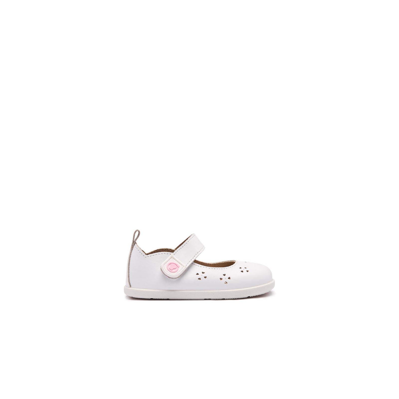 Conguitos - Merceditas de Bebé Niña Barefoot en Blanco para Niña