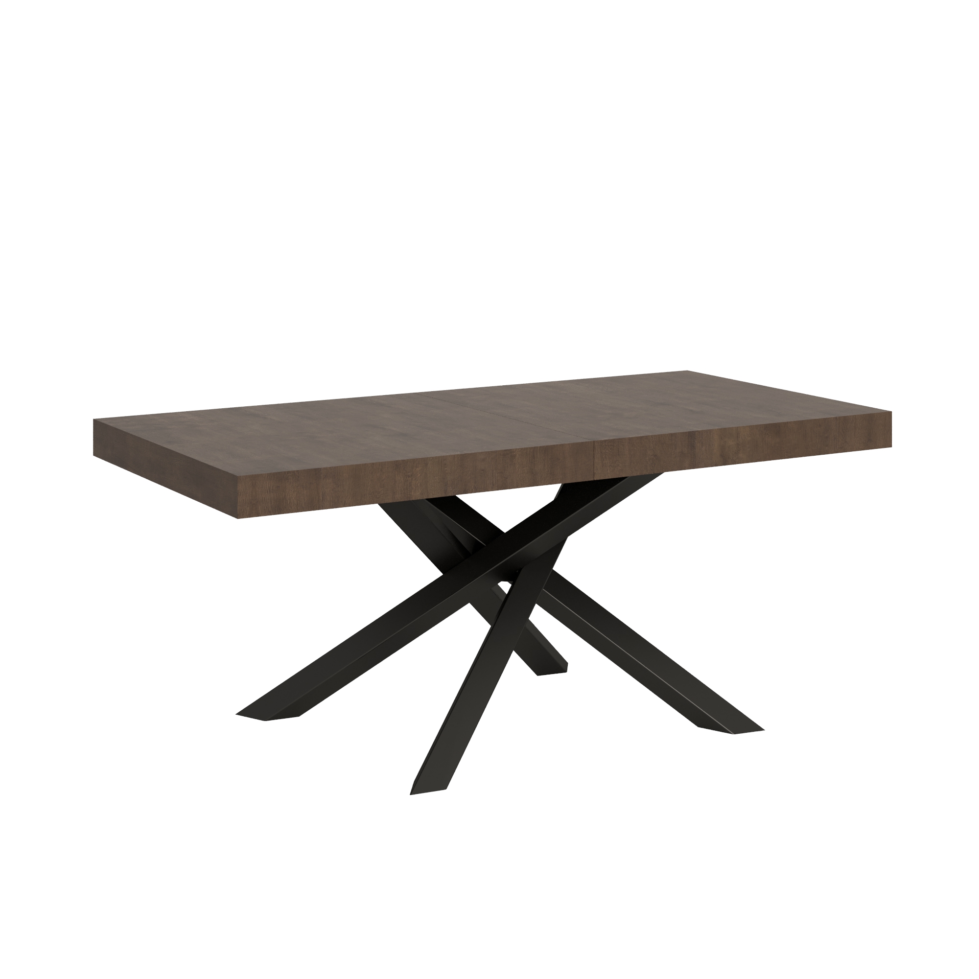 Mesa extensible 90x180/440 cm Volantis Estructura Nogal Antracita - Itamoby