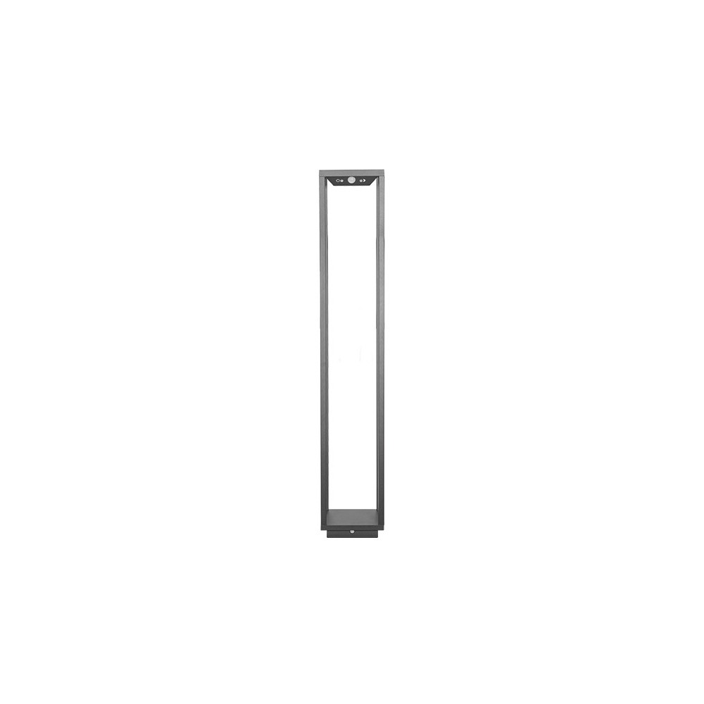 Farol solar LED gris oscuro para el hogar, 100 cm, 2,2 W, batería IP54, color Zafferano