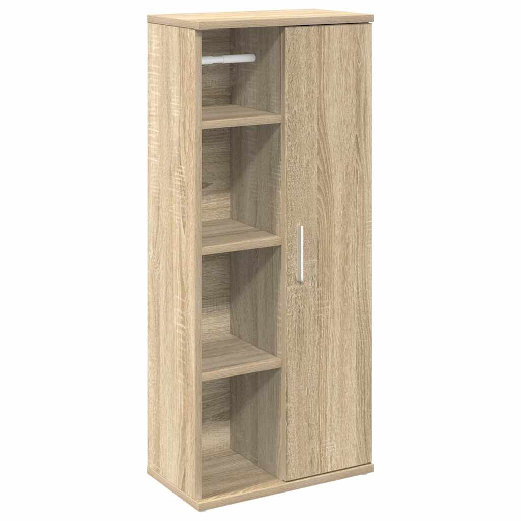 vidaXL Mueble de baño con portarrollos roble Sonoma 39x22x90 cm