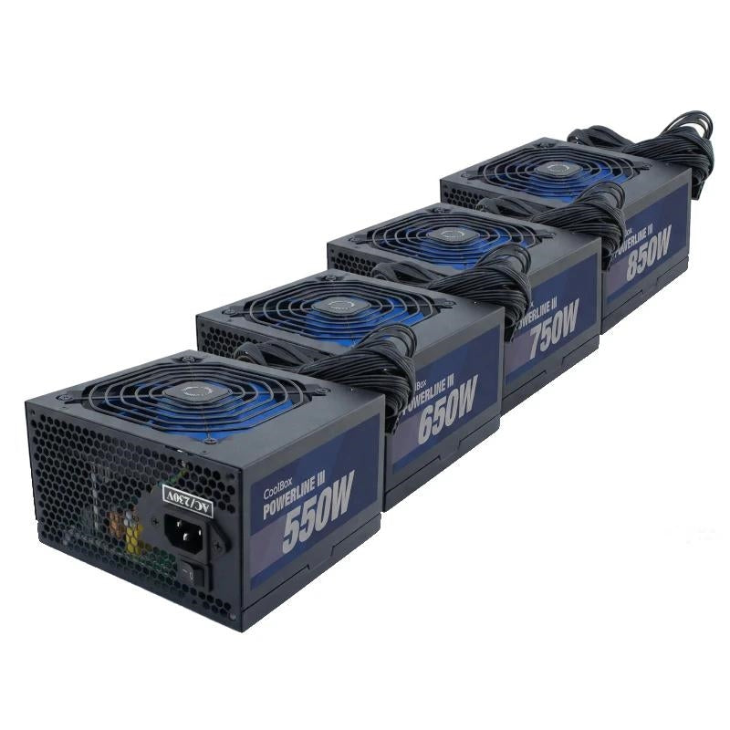 Fuente Alimentación Fuente de Alimentación CoolBox Powerline III 550/650/750/850W 85% EFI