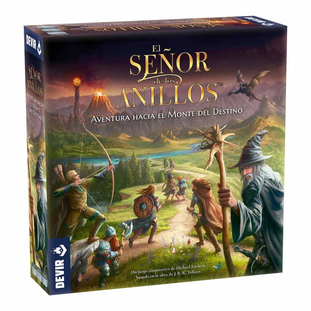El señor de los anillos aventura hacia el monte del destino
