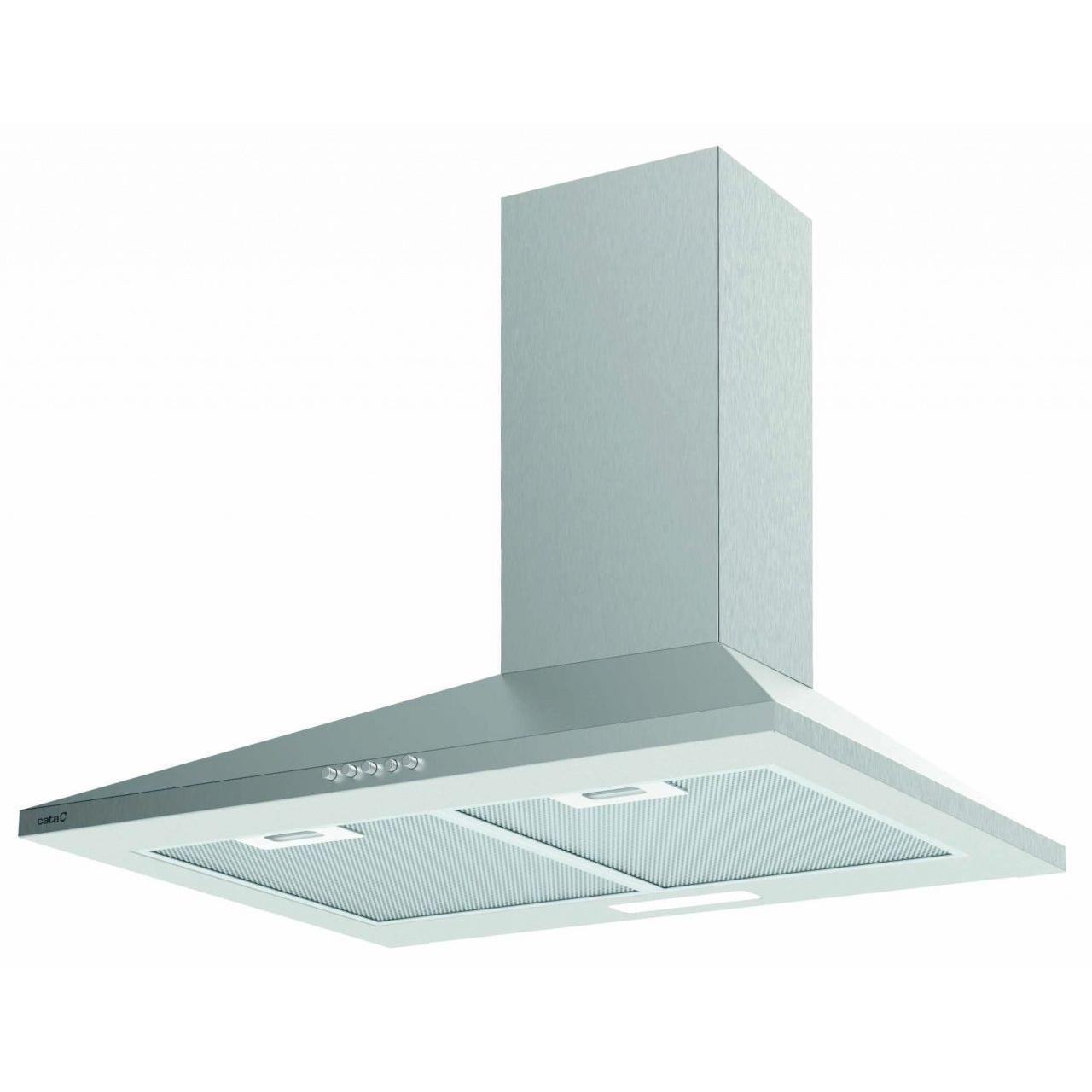 Campana Decorativa Piramidal CATA VK 7000 X 70cm 850m³/h Clase A Inox  | 65dB, Niveles Extracción 4