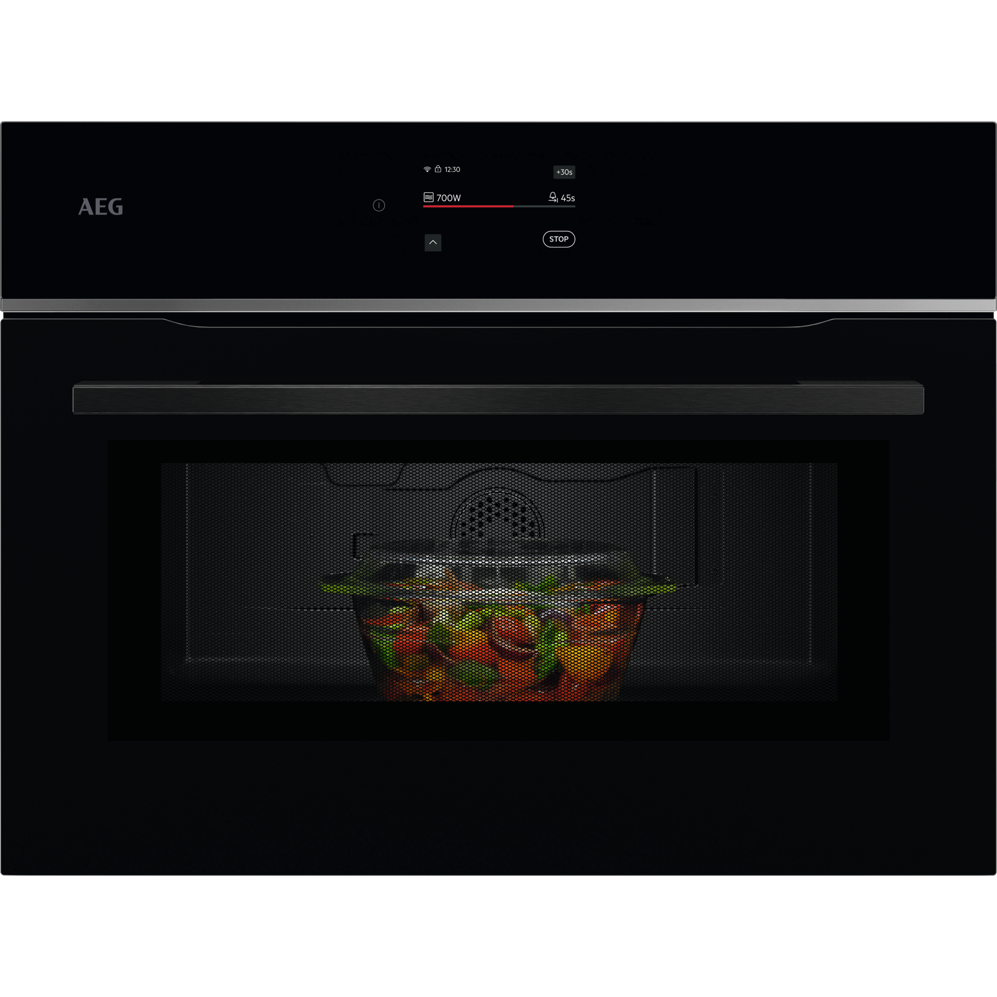 AEG - Horno compacto Serie 7000 MealAssist con Display CookSmart Touch 4,3 '', con WiFi - TM7NK721B