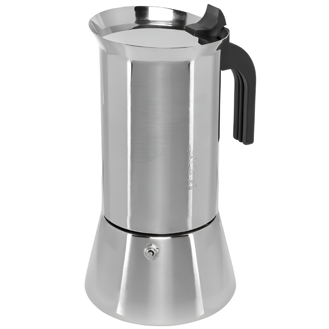 Bialetti Venus Induction - Cafetera Espresso de 6 Tazas con Placa de Acero Inoxidable