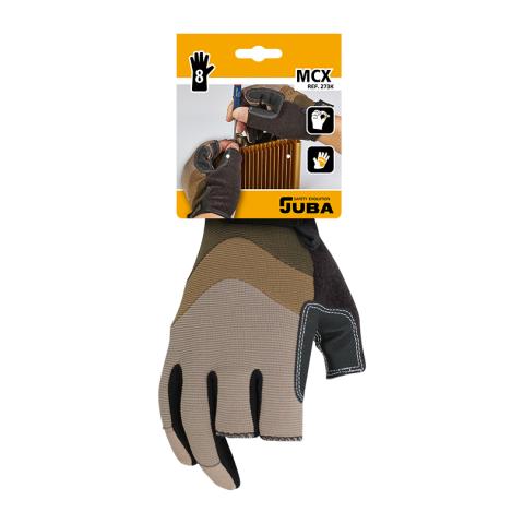 Guantes de Montaje Juba de Piel Sintética y Elastano con Refuerzos de PVC