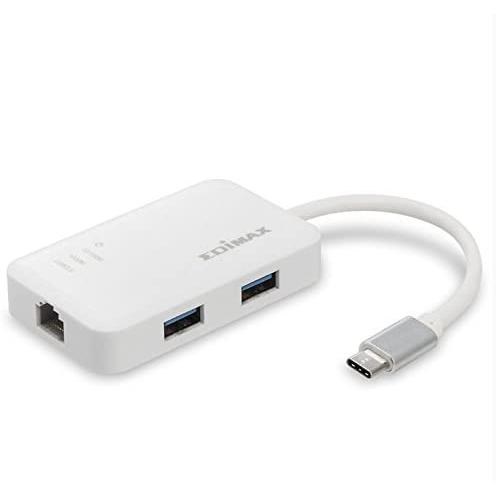 Edimax - Adaptador Ethernet USB-C Edimax con Concentrador de 4 Puertos USB 3.0