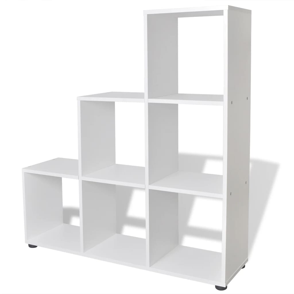 Vidaxl Estantería Forma de Escalera Madera Contrachapada Blanco