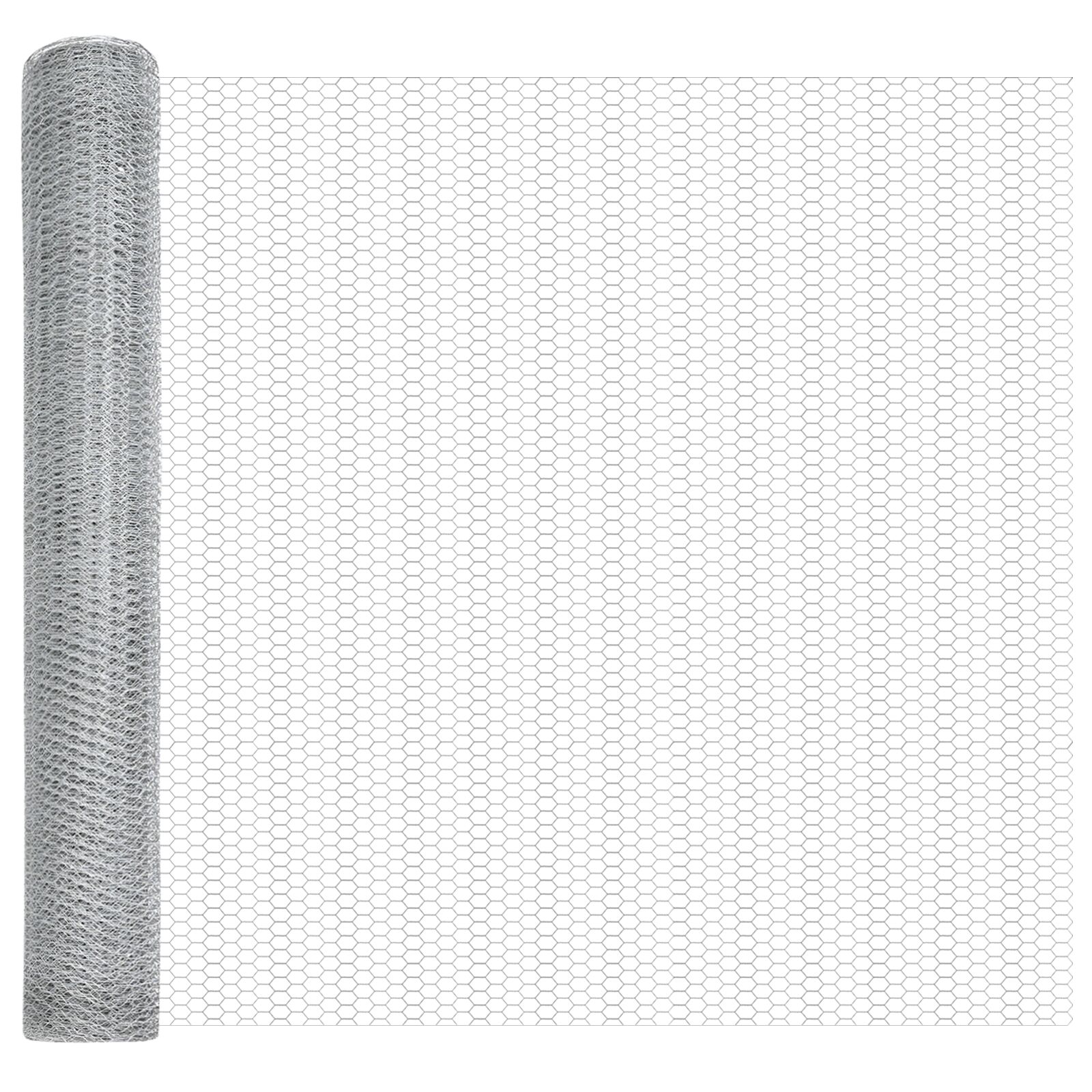 vidaXL Cerca Hexagonal Acero Galvanizado 10000 x 0.05 x 140 cm