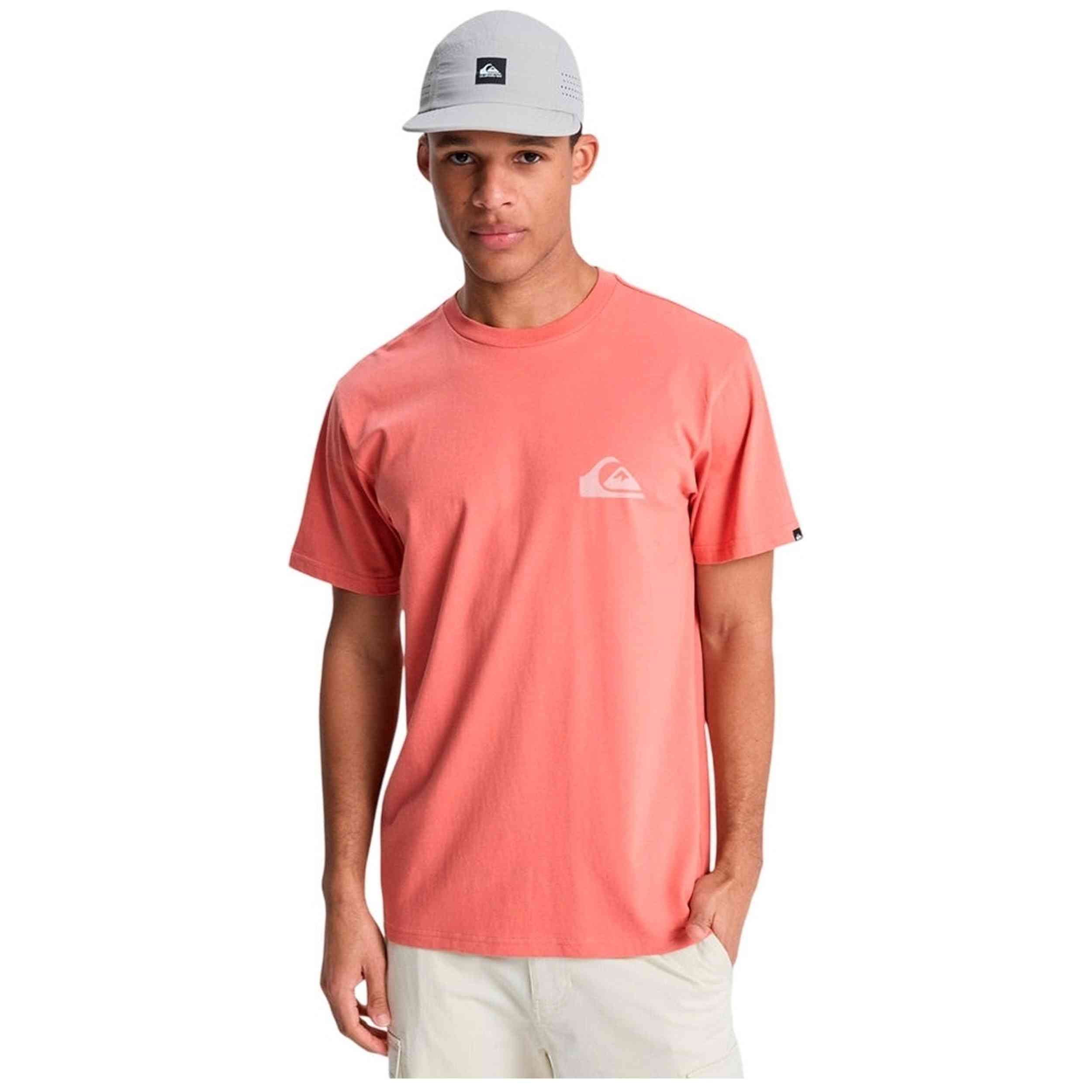 Camiseta De Manga Corta Quiksilver modelo Ev Mini Logo para Hombre en color Rosa