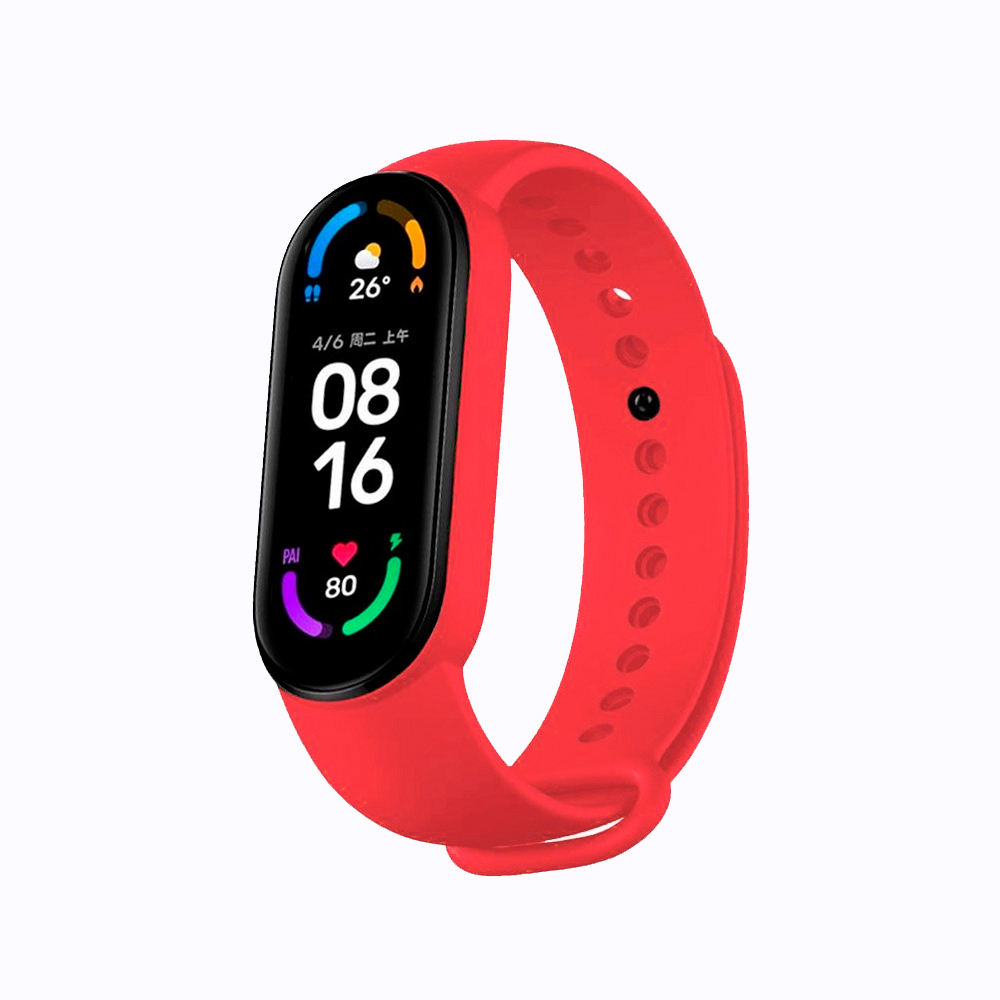 Correas compatibles con Xiaomi Mi Band 5 y Mi Band 6, Amazfit Band 5, pulseras de silicona de alta densidad de recambio para smartband, material flexible e impermeable