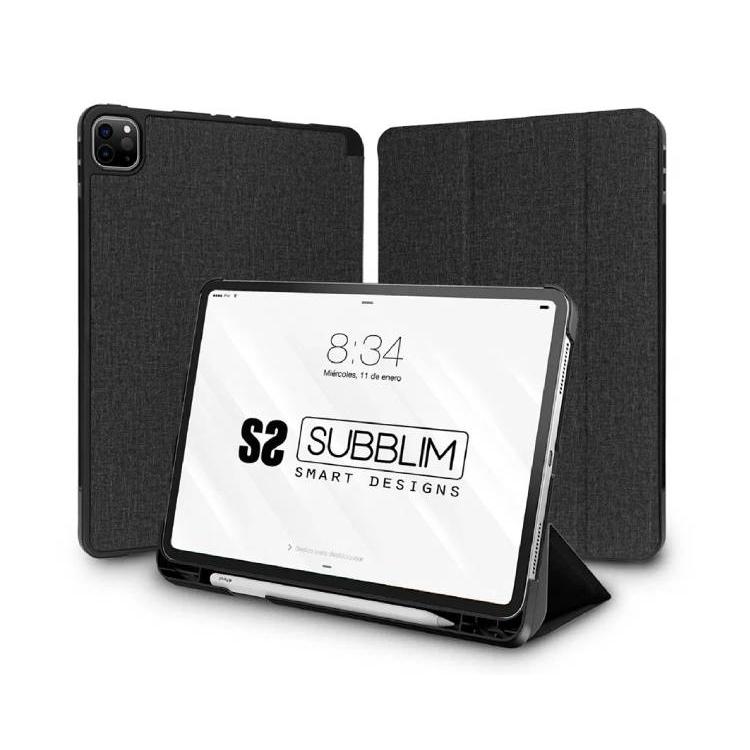 Funda Subblim para Tablet Ipad 11” 2020, Cierre Magnético, Puerto de Carga USB, Resistente Antichoque, Dos Ángulos de Visión, Auto-sueño, Antirayaduras, Negro