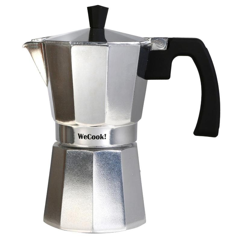 Wecook cafetera aluminio tradicional paola 3 taza 40103
