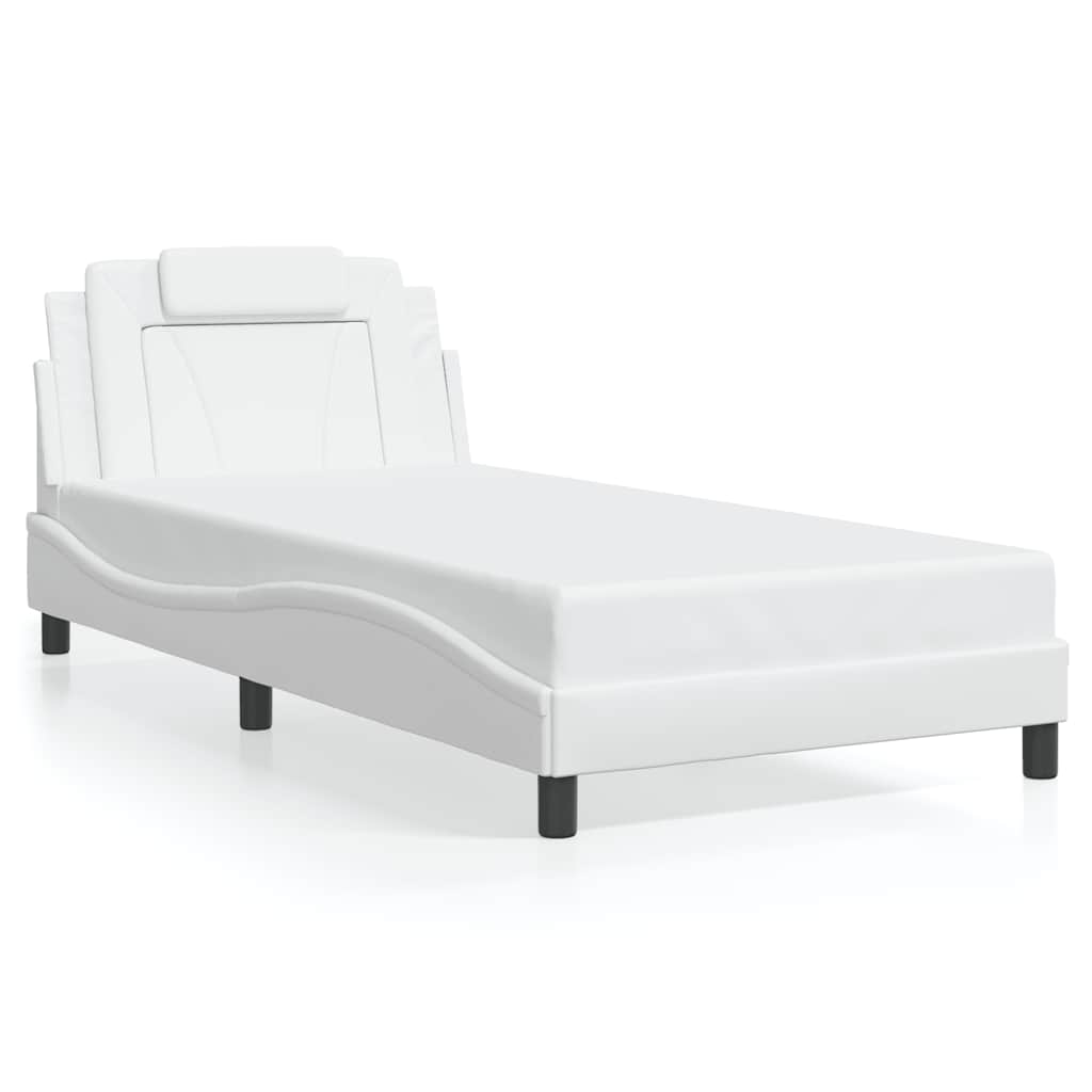 vidaXL Estructura de cama Viana sin colchón cuero sintético 100x200cm