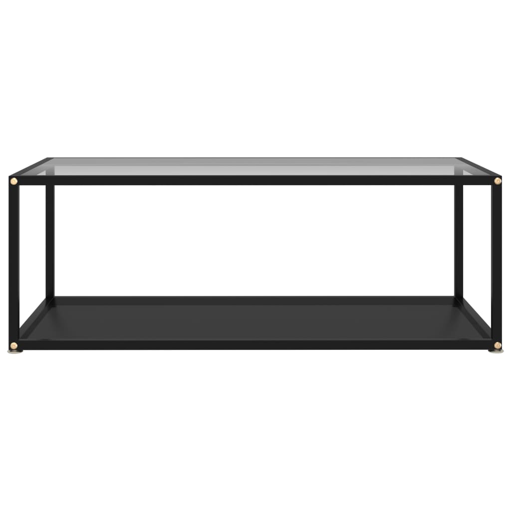 Vidaxl Mesa de Café de Vidrio Templado Transparente 100x50x35 Cm