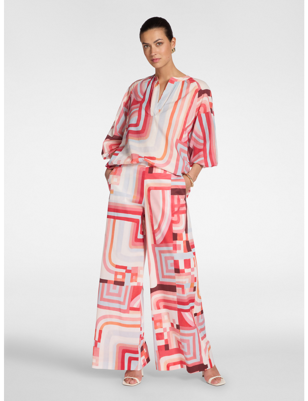 Elena Mirò - Pantalones palazzo estampados