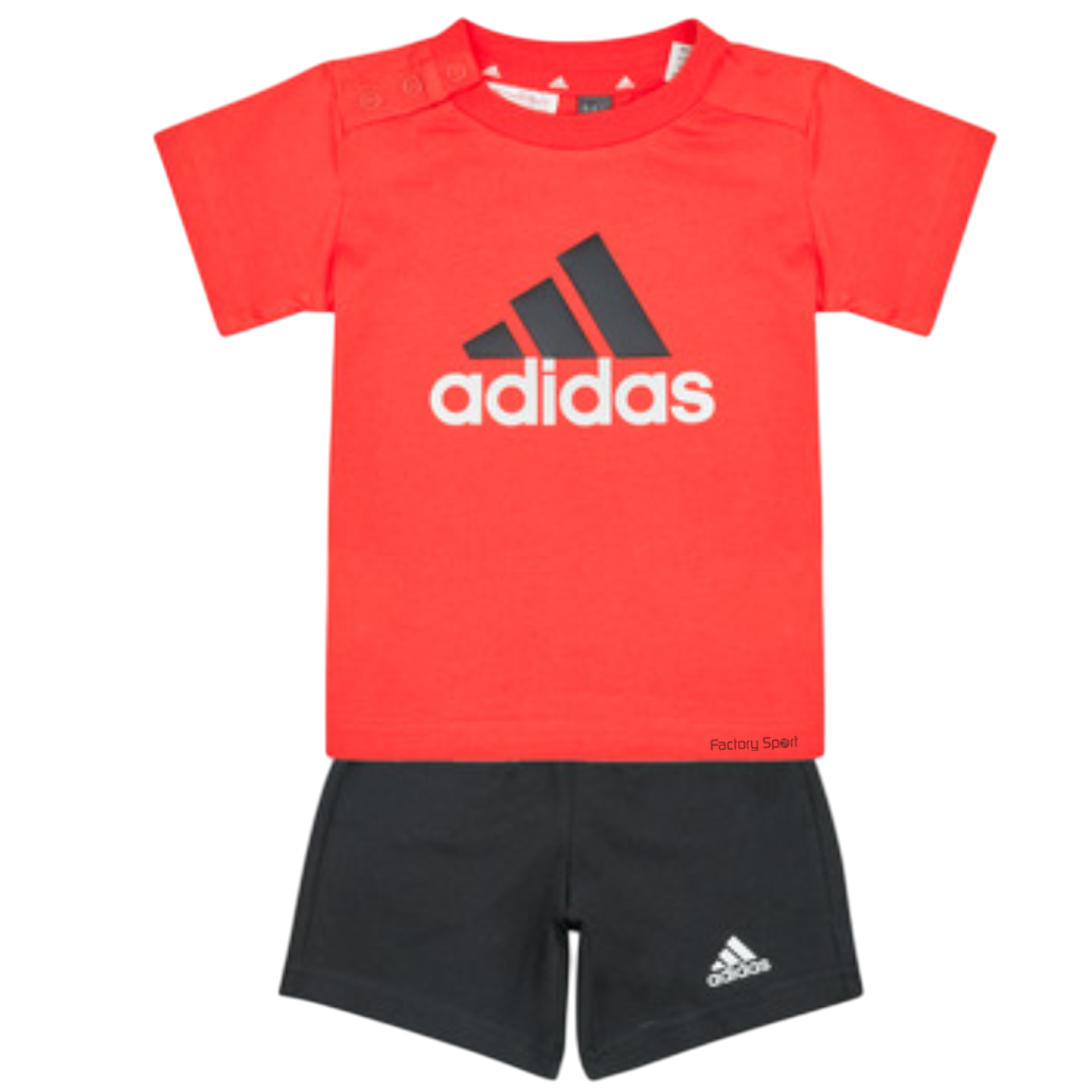 ADIDAS I BL CO T SET CONJUNTO ROJO/NEGRO PARA BEBE