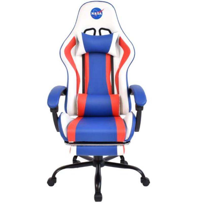 NASA DI013-WBR Silla Gaming, Reclinable con Brazos y Espaldar Ajustables