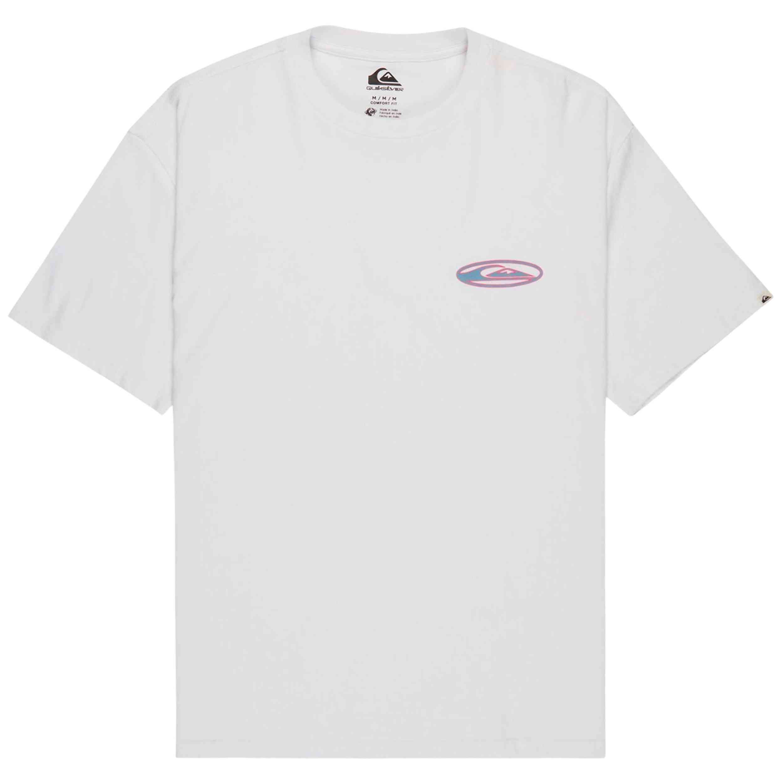 Camiseta De Manga Corta Quiksilver modelo Quikglobe para Hombre en color Blanco