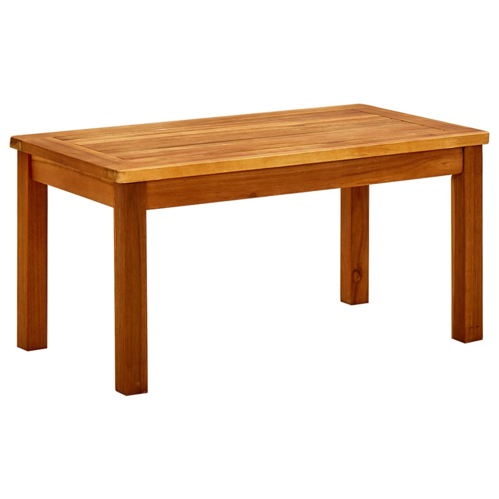 vidaXL Mesa de centro de jardín madera maciza de acacia en dimensiones 45x45x36 cm/85x85x45 cm/110x60x45 cm y más | estructura resistente ideal para salón dormitorio o estudio