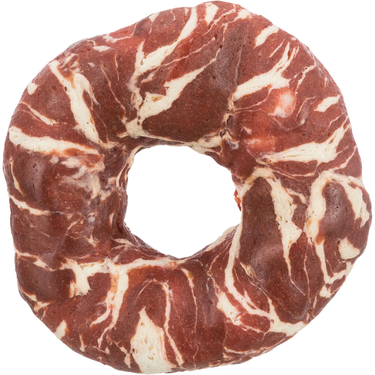 TRIXIE Anillo Masticable Marmolado con Ternera - Pack de 100 unidades