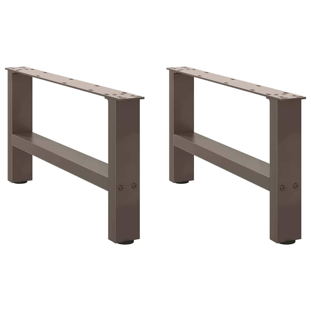 vidaXL Patas para mesa de centro (2 unidades, 70 x 30-31 cm, acero)